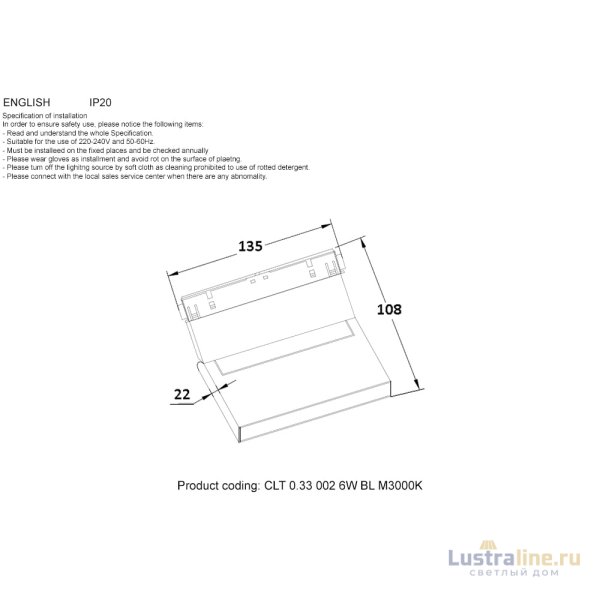 Трековый магнитный светильник Crystal Lux Space CLT 0.33 002 6W BL M3000K Трековый магнитный светильник Crystal Lux Space CLT 0.33 002 6W BL M3000K