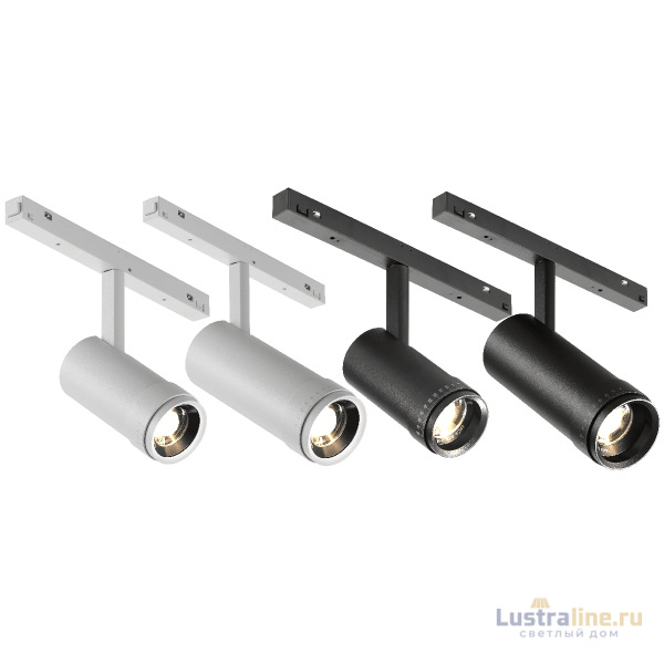 Трековый магнитный светильник iLedex Vision ZOOM 4822-020-D47-10W-10/60DG-4000K-BK