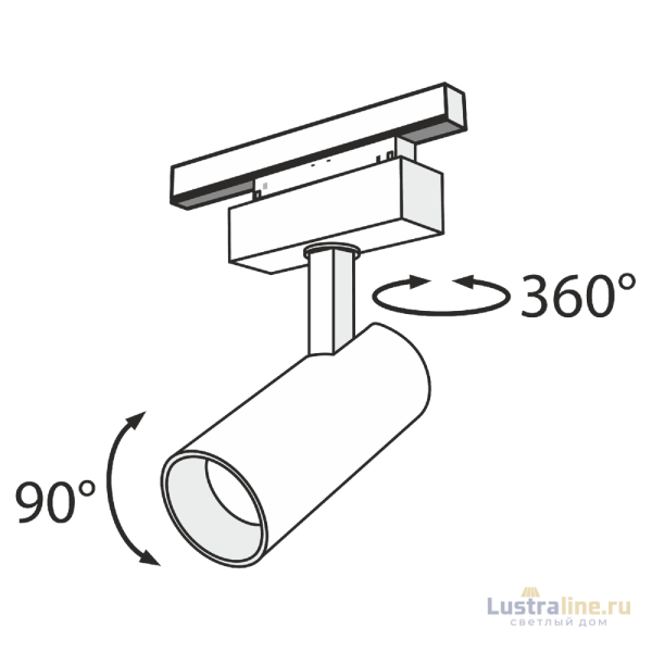 Трековый светильник Maytoni Track lamps TR019-2-15W4K-B Трековый светильник Maytoni Track lamps TR019-2-15W4K-B