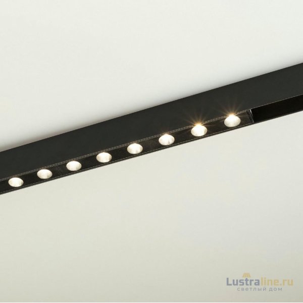 Трековый магнитный светильник Arlight MAG-DOTS-25-L600-18W Day4000 (BK, 30 deg, 24V, DALI) 046326