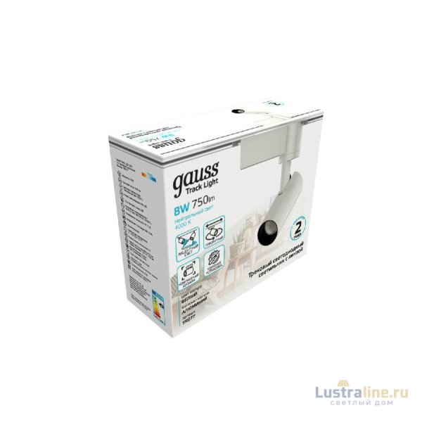 Трековый светодиодный светильник Gauss Track Light Led TR077 Трековый светодиодный светильник Gauss Track Light Led TR077