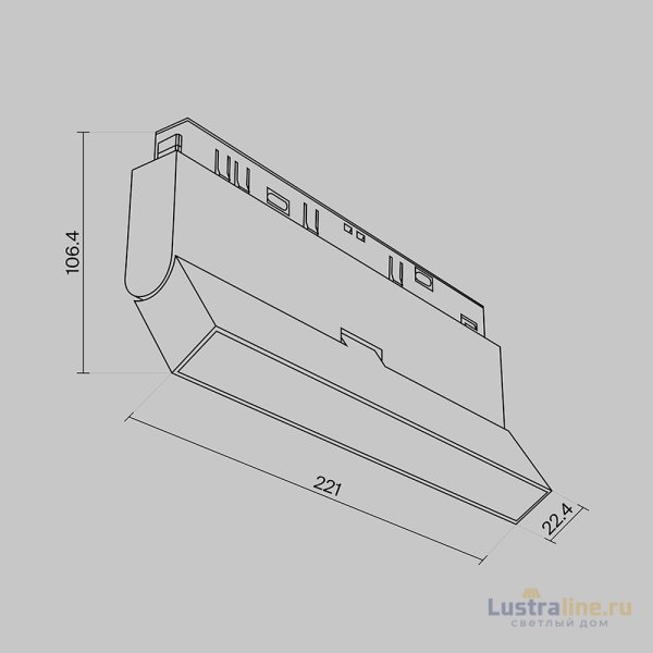 Трековый светодиодный светильник Maytoni Technical Basis TR036-4-12WTW-DSZ-B Трековый светодиодный светильник Maytoni Technical Basis TR036-4-12WTW-DSZ-B