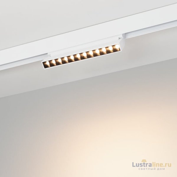 Трековый светильник Arlight MAG-ORIENT-LASER-FOLD-S230-12W Warm3000 (WH, 30 deg, 48V) 035866(1)