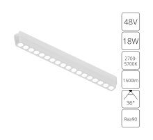 Трековый магнитный светильник Arte Lamp Rapid A2969PL-1WH