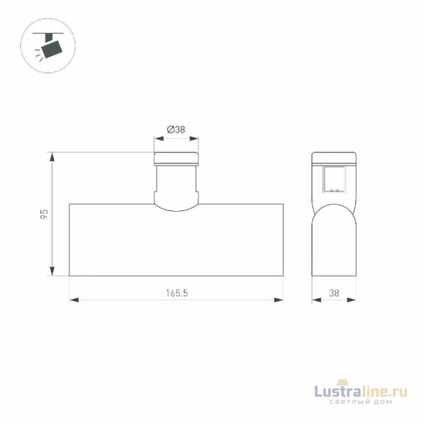 Трековый светильники Arlight ART-APRIORI-LASER-L165-8W Day4000 039392