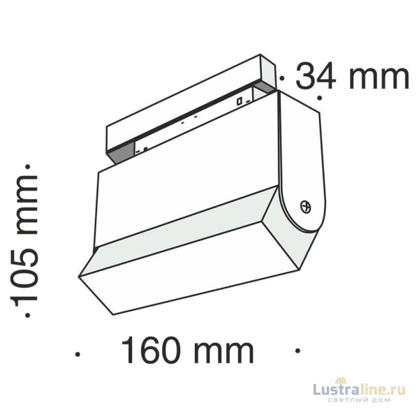 Трековый светильник Maytoni Track lamps TR013-2-10W3K-B Трековый светильник Maytoni Track lamps TR013-2-10W3K-B
