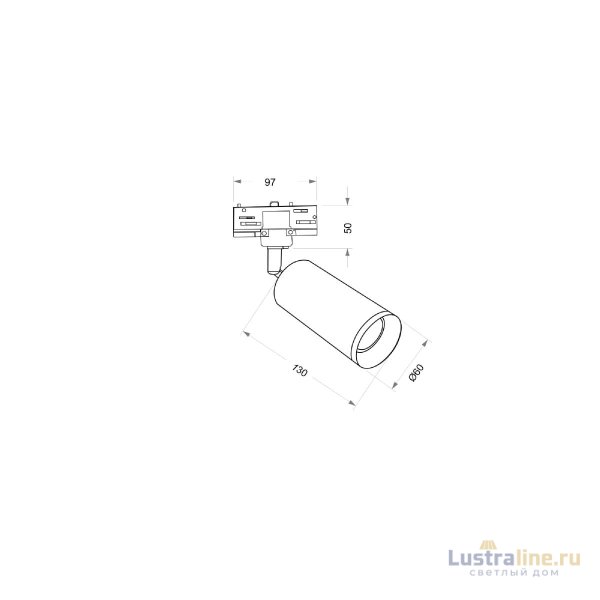 Трековый светильник Maytoni Technical Focus TR028-3-GU10-B Трековый светильник Maytoni Technical Focus TR028-3-GU10-B