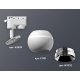 Трековый однофазный светильник с подсветкой Ambrella Light Track System XT1101021 (A2520, C1101, N7032)