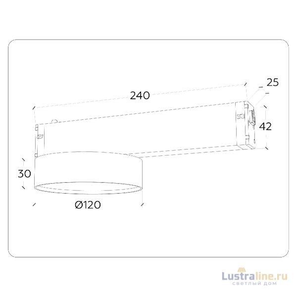 Трековый магнитный светильник Ambrella Light Magnetic 220V GL1381 Трековый магнитный светильник Ambrella Light Magnetic 220V GL1381