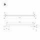 Трековый магнитный светильник Arlight MAG-MICROCOSM-FLAT-L600-16W Warm3000 (BK, 100 deg, 24V) 043273