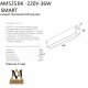Трековый однофазный светильник AM Group AM525 BK-220V-36W SMART