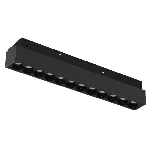 Трековый магнитный светильник iLedex Vision 4822-002-L235-12W-38DG-3000K-BK
