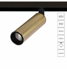 Трековый магнитный светильник Arte Lamp Linea A4660PL-1AB