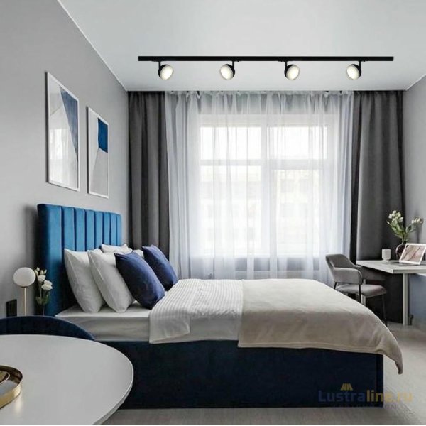 Трековый однофазный светильник Reluce 53008-9.3-001CT GX53 BK