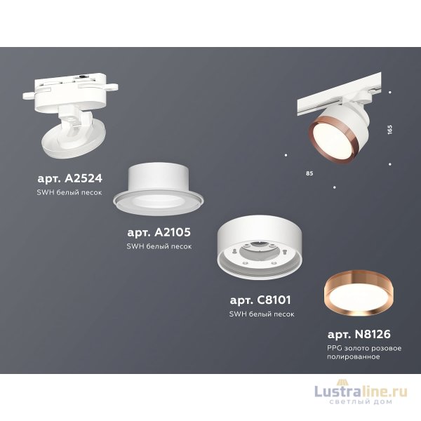 Трековый светильник Ambrella Light Track System XT8101005 (A2524, A2105, C8101, N8126)