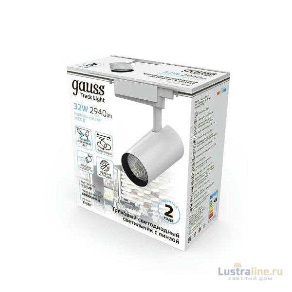 Трековый светодиодный светильник Gauss Track Light Led TR087