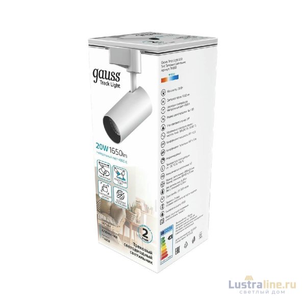Трековый светодиодный светильник Gauss Track Light Led TR068 Трековый светодиодный светильник Gauss Track Light Led TR068