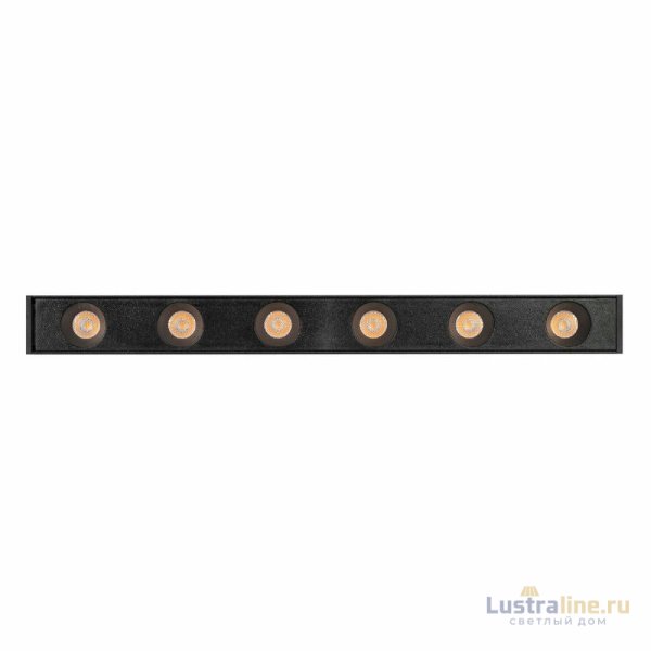 Трековый магнитный светильник Arlight MAG-DOTS-25-L200-6W Day4000 (BK, 30 deg, 24V, DALI) 046322