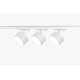Трековый однофазный светильник (4 шт.) Эра TR71-SET3-GX53-WH Б0063982