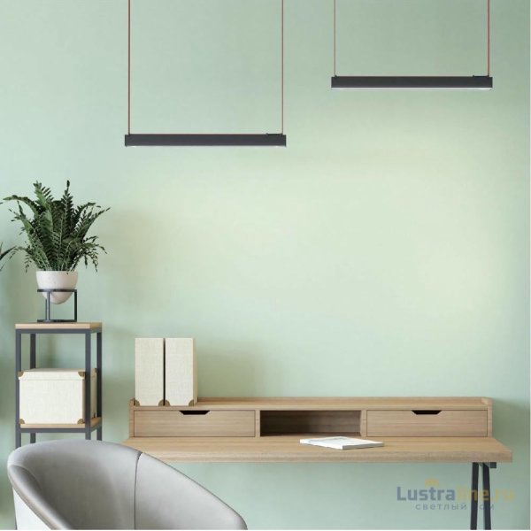 Трековый однофазный светильник Denkirs Belty Linear DK5577-BK Трековый однофазный светильник Denkirs Belty Linear DK5577-BK