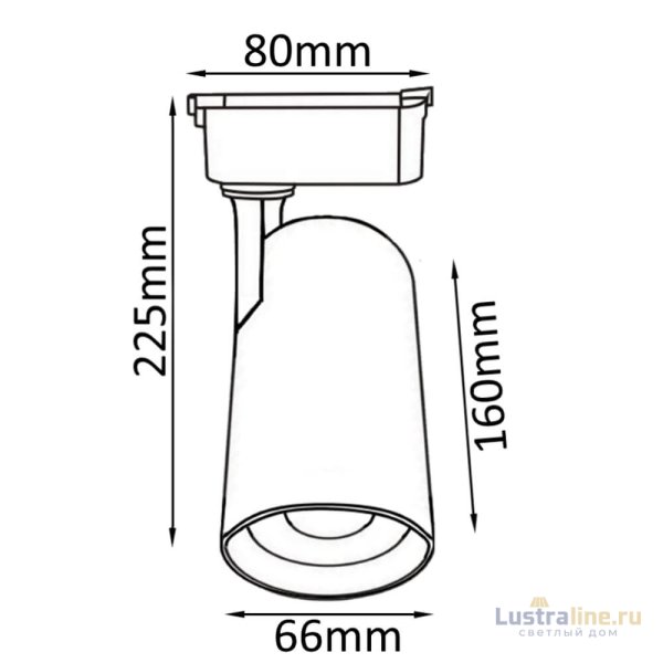 Трековый светильник Crystal Lux CLT 0.31 006 CLT 0.31 006 20W WH