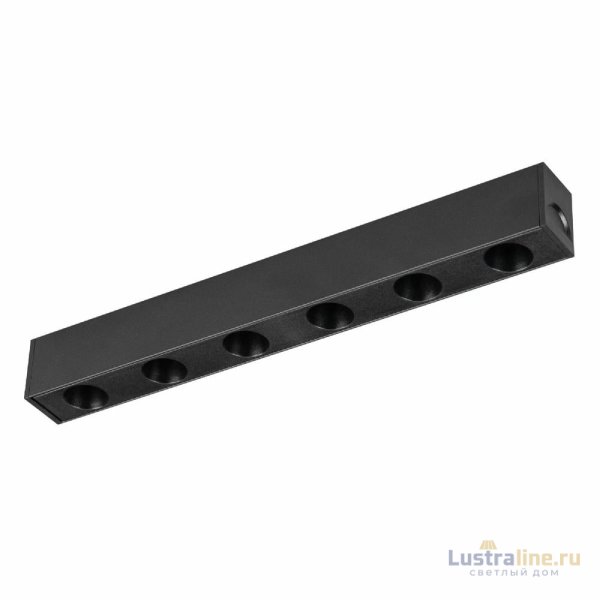 Трековый магнитный светильник Arlight MAG-DOTS-25-L200-6W Day4000 (BK, 30 deg, 24V, DALI) 046322