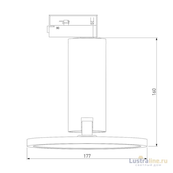 Трековый светильник Elektrostandard Brain Черный 12W 4200K (LTB50) однофазный 4690389148156