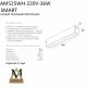 Трековый однофазный светильник AM Group AM525 WH-220V-36W SMART