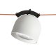 Трековый однофазный светильник Denkirs Belty spot DK5540-WH+BK