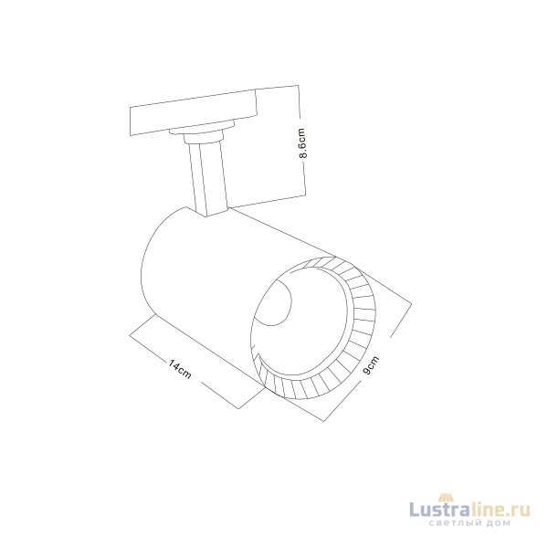 Трековый светильник Arte Lamp Vinsant A2664PL-1BK Трековый светильник Arte Lamp Vinsant A2664PL-1BK