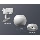 Трековый однофазный светильник с подсветкой Ambrella Light Track System XT1101030 (A2520, C1101, N7110)