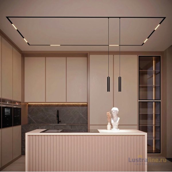 Трековый магнитный светильник Arlight MAG-ORIENT-FLAT-L465-16W Day4000-MIX (BK, 80 deg, 48V, TUYA) 048189