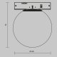 Трековый магнитный светильник Maytoni Luna TR185-1-3W3K-B