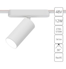 Трековый магнитный светильник Arte Lamp Rapid A2958PL-1WH