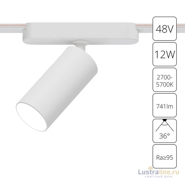 Трековый магнитный светильник Arte Lamp Rapid A2958PL-1WH Трековый магнитный светильник Arte Lamp Rapid A2958PL-1WH