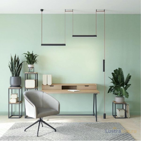 Трековый однофазный светильник Denkirs Belty Linear DK5575-BK Трековый однофазный светильник Denkirs Belty Linear DK5575-BK