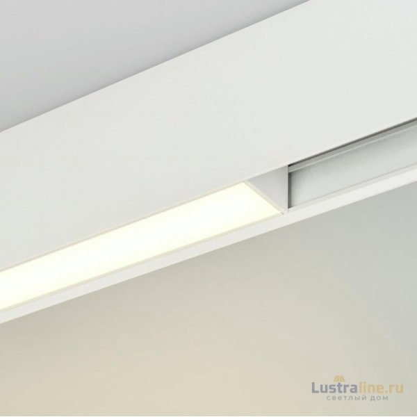 Трековый магнитный светильник Arlight MAG-FLAT-45-L405-12W Warm3000 (WH, 100 deg, 24V, DALI) 046578
