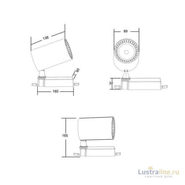 Трековый светильник Maytoni Technical Vuoro TR029-3-20W3K-B Трековый светильник Maytoni Technical Vuoro TR029-3-20W3K-B
