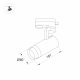Трековый светодиодный светильник Arlight LGD-Gelios-2TR-R80-30W Day4000 031240