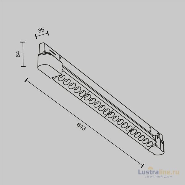 Трековый трехфазный светильник Maytoni Points TR195-3-20W2.7K-M-W