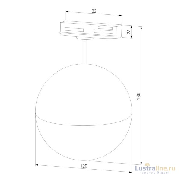 Трековый светильник Elektrostandard Glob GX53 черный MRL 1015 4690389167942