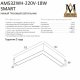 Трековый однофазный светильник AM Group AM532 WH-220V-18W SMART