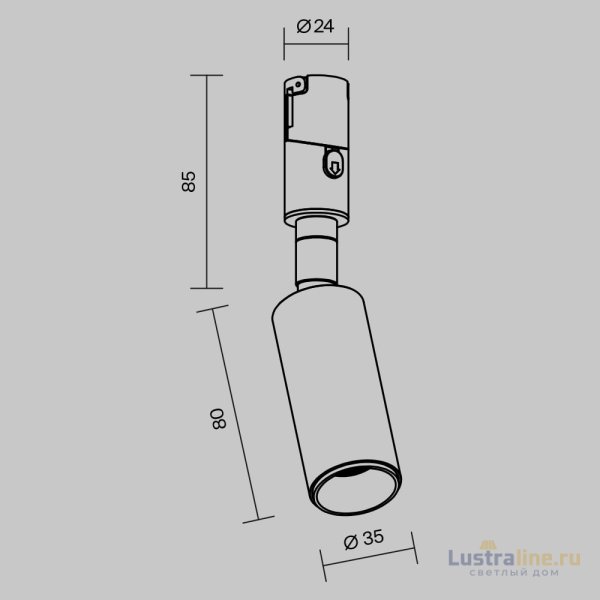Трековый магнитный светильник Maytoni Focus Led TR201-1-5W3K-M-B