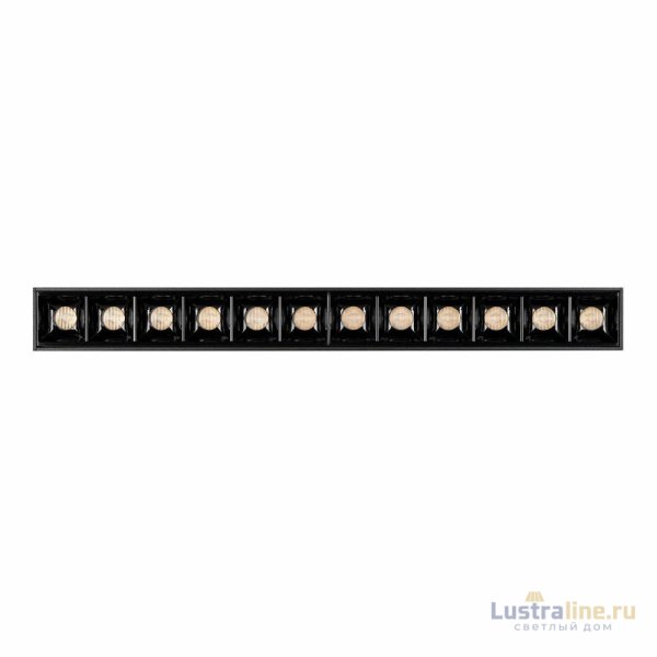 Трековый магнитный светильник Arlight MAG-LASER-45-L320-12W Warm3000 (BK, 15 deg, 24V, DALI) 046528