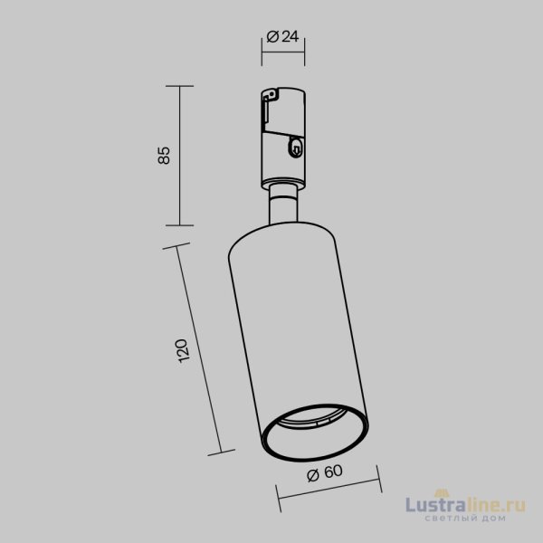 Трековый магнитный светильник Maytoni Focus Led TR201-1-15W3K-M-B