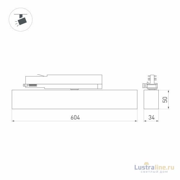 Трековый светильник ArlightLGD-Flat-4TR-S605-25W Day4000 033697(1) Трековый светильник ArlightLGD-Flat-4TR-S605-25W Day4000 033697(1)