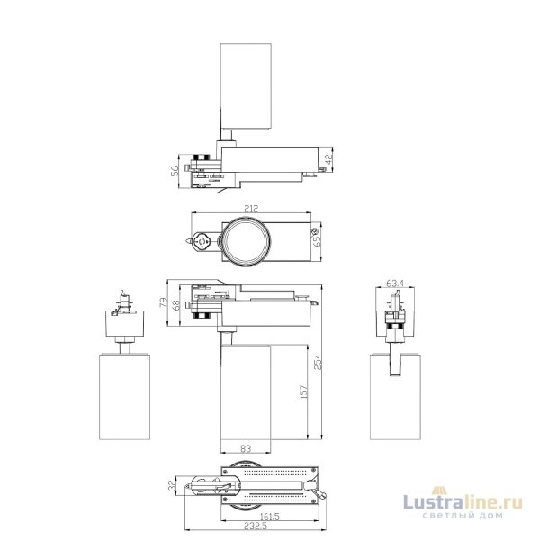 Трековый светильник ЭРА SТR-30-36-40K-W30 Б0049754