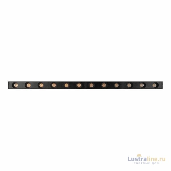 Трековый магнитный светильник Arlight MAG-DOTS-25-L400-12W Day4000 (BK, 30 deg, 24V, DALI) 046325