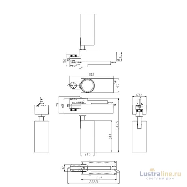 Трековый светильник ЭРА SТR-30-36-30K-W20 Б0049772