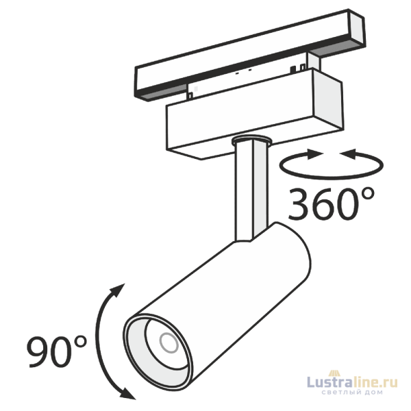 Трековый светильник Maytoni Track lamps TR019-2-10W3K-B Трековый светильник Maytoni Track lamps TR019-2-10W3K-B